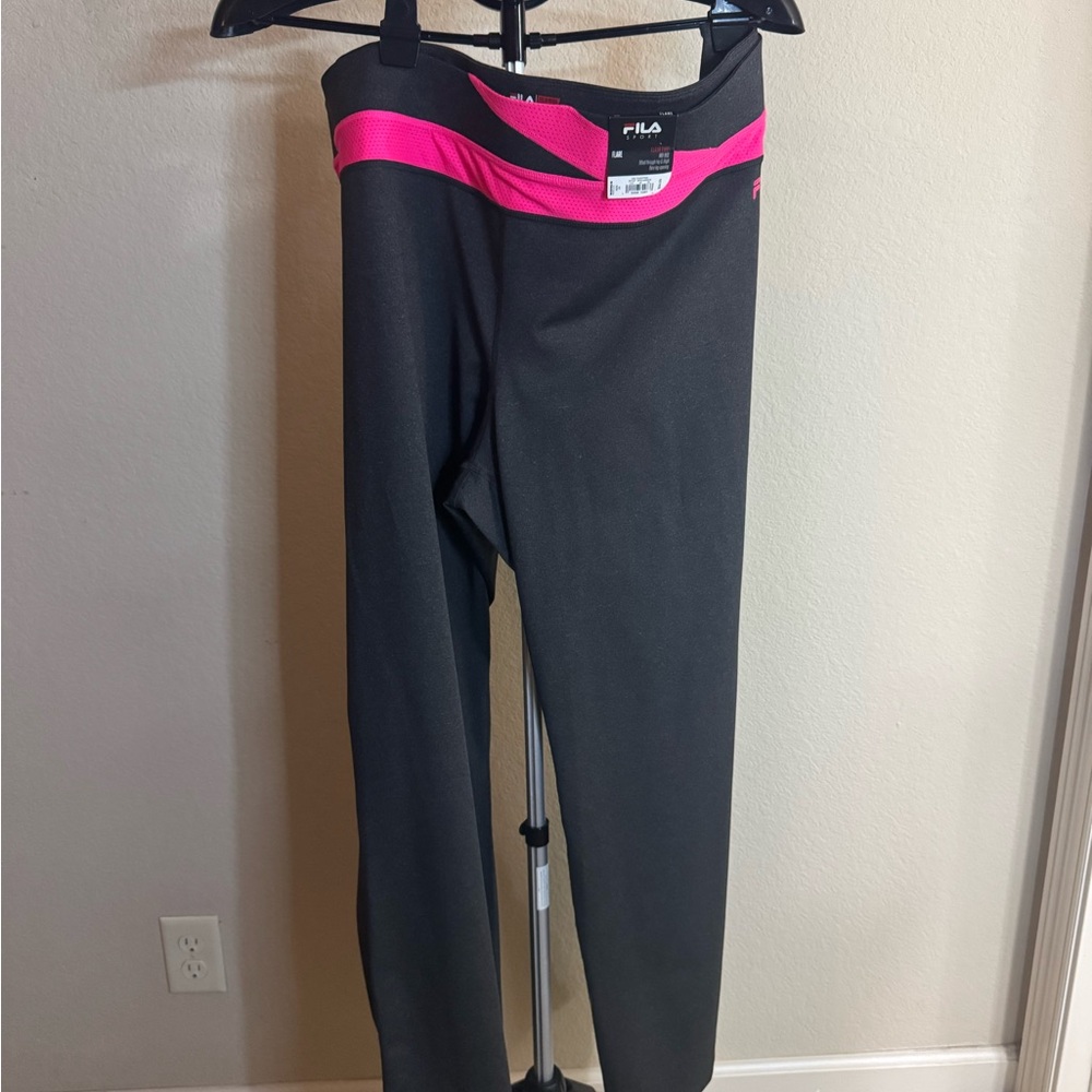 Fila Black and Pink Leggings